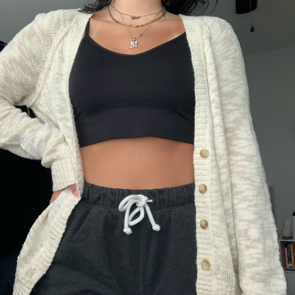 Cream cardigan